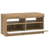 LED TV Cabinet Artisan Oak Engineered Wood 897884