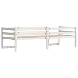 Kids' Bed Frame without Mattress White 75x190 cm Small Single Solid Wood Pine 846871