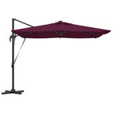 Umbrella with LED Strip Lights Bordeaux Red 286 x 284 x 270 cm 42003325