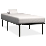 Bed Frame without Mattress Black Metal 90x200 cm 284678