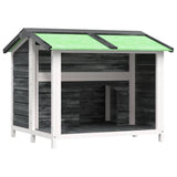 Dog Kennel Grey 96x87x80,5 cm Solid Wood Pine 172265