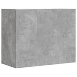 Wall Cabinet Concrete Grey 75x35x60 cm Engineered Wood 848426
