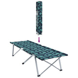 Folding Camping Bed Folding Leaf Forest 194 x 62.5 x 42.5 cm 42003121
