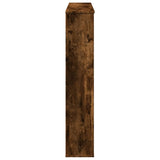 Fireplace Surround Smoked Oak 100x20x100 cm Engineered Wood 854575