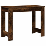 Desk Smoked Oak 100x45x75 cm Engineered Wood 860431