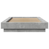 Bed Frame without Mattress Concrete Grey 75x190 cm Small Single 3281248