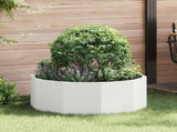 Planter White 90 x 90 x 35 cm Steel 883732
