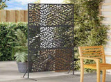 Privacy Screen 100 x 50 x 180 cm Steel Black 868556