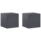 Plant Stand 2 pcs Anthracite 40 x 40 x 40 cm Galvanised Steel 8012521