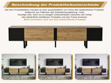 180*40*55cm cabinet, board, console with 2 cabinets and open storage areas on both sides, N605P417174N