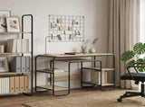 Desk with Storage Sonoma Oak 113.5 x 52 x 75.5 cm 8008033