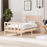 3100709 Bed Frame without Mattress Solid Wood 100x200 cm