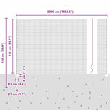 Fence with Post Grey 3336643