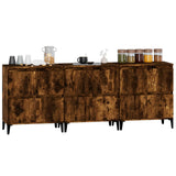 Sideboards 3 pcs Smoked Oak 60x35x70 cm Engineered Wood 3185780
