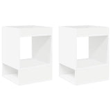 End Table 2 pcs White 40 x 40 x 56 cm Engineered Wood 890945