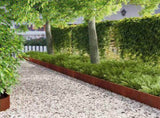 Lawn Edging 20 pcs 103 x 20 cm Steel Rusty 8008390