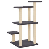 Cat Scratching Posts with Platforms Dark Grey 98.5 cm 172108