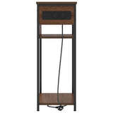 Bedside Cabinet Brown Oak 41 x 28 x 76 cm Engineered Wood 859579