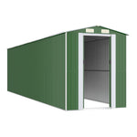 ZNTS Garden Shed Green 192x772x223 cm Galvanised Steel 3147434