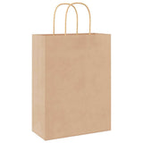 Paper Bags 250 pcs with Handles Brown 26x12x35 cm 4101590