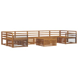Outdoor Sofa Set 8 pcs Natural Solid Acacia Wood 3373189
