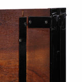 Headboard 140 cm Solid Wood Reclaimed and Iron 4017550
