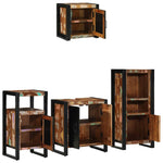 Bathroom Furniture Set 4 pcs Multicolour Solid Reclaimed Wood 3305635
