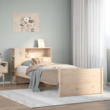 Bookcase Bed without Mattress 100x200cm Solid Wood Pine 3322453
