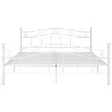 Bed Frame White Powder-coated metal Super King Durable 325004