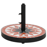 Parasol Base Terracotta and White Round 12 kg 362217