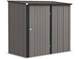 5.3 x 3.1ft Corrugated Steel Garden Shed - Light Grey T3398P315872