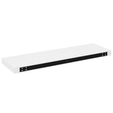 Floating Wall Shelves 4 pcs High Gloss White 80x23.5x3.8 cm MDF 323753