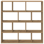 ZNTS Wall Cube Shelf 12 Compartments Artisian Oak Engineered Wood 860012