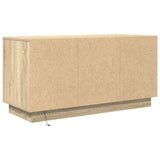 TV Cabinet with LED Lights Sonoma Oak 100x41x50 cm 861411