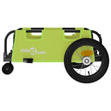 Bike Trailer Green Oxford Fabric and Iron 94186