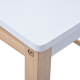 3 Piece Kids Storage Chalkboard Table Chair Set Black and White 286189
