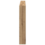 Headboard Cabinet with LED Artisan Oak 180x17x102 cm 863135