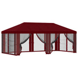 Gazebo Cover with Sidewalls Burgundy 600.5 x 300.5 cm Polyester 900445