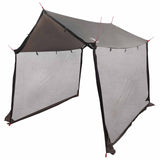 Camping Tarp with Mesh Walls Brown Grey 270 x 210 x 210 cm 42029008