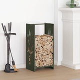 Firewood Rack Olive Green 40x30x80 cm Cold-rolled steel 864228