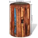 Stool Solid Reclaimed Wood 241628