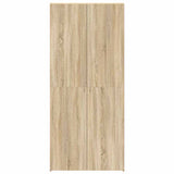 Shoe Cabinet with Door Brown 80 x 35.5 x 180 cm Engineered wood 3333838