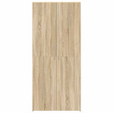 Shoe Cabinet with Door Brown 80 x 35.5 x 180 cm Engineered wood 3333838