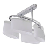 240988 Ceiling Lamp with Ellipsoid Glass Shades for 4 E14 Bulbs