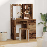 Dressing Table 2 pcs Brown 50 x 41 x 135 cm Engineered Wood 3334207
