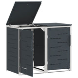 Wheelie Bin Storage Anthracite 138 x 77.5 x 112.5 cm 3422240