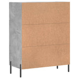 Sideboard Concrete Grey 69.5x34x90 cm Engineered Wood 827992