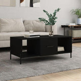 Coffee Table Black 102x50x40 cm Engineered Wood 829309