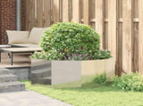 Planter Silver 120 x 120 x 50 cm Galvanised Steel 883750