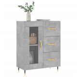 Sideboard Concrete Grey 69.5x34x90 cm Engineered Wood 828024